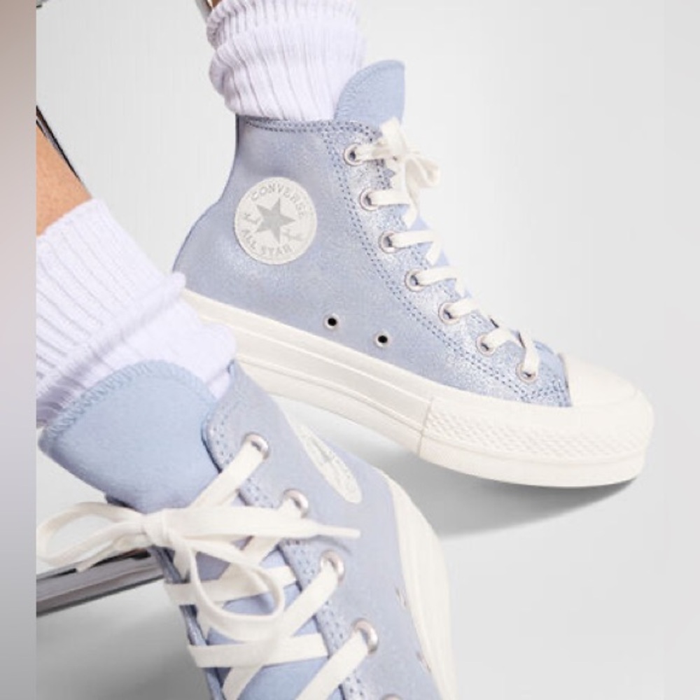 Chuck Taylor All Star Lift Platform Suede Shimmer - Picture 12 of 12
